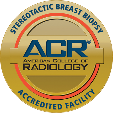 stereotactic breast biopsy ACR accredited facility badge