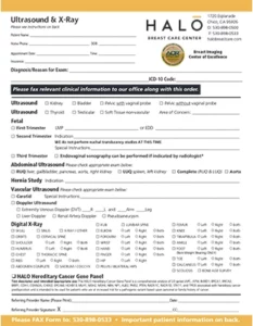 Th Ultrasound X Ray Request Form